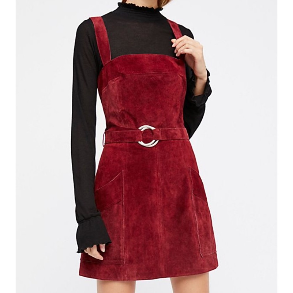 Free People Ring Around You Mini Dress in Red - Picture 4 of 5
